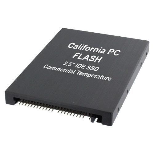 California PC FLASH - 128MB Industrial Grade 2.5 inch IDE SSD, Fixed Disk  Mode, DMA 2, Commercial Temperature, 0C to +70C, SLC, RoHS & REACH